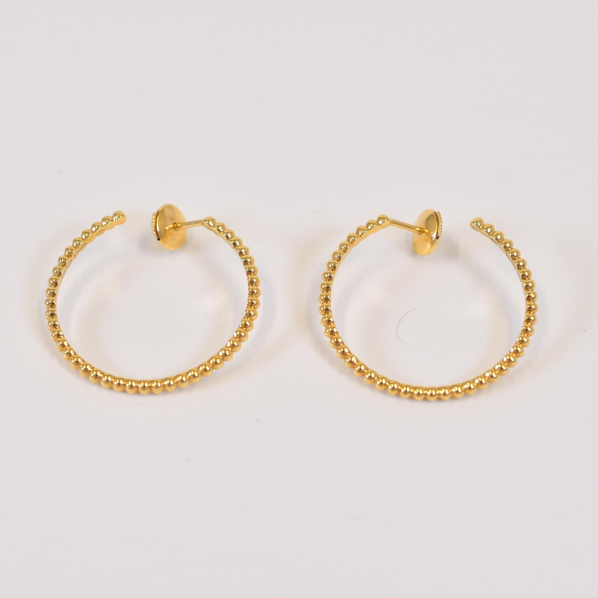 ペルレ フープピアス Au750YG Aランク