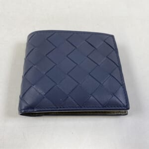 ボッテガヴェネタ カセット イントレチャート 三つ折り財布 パープル