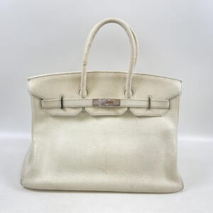 エルメス バーキン35 白系 トリヨン SV金具 □K刻印