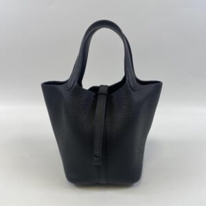 エルメス ピコタンロックPM モノクローム 黒 トリヨン BK金具 Z刻印