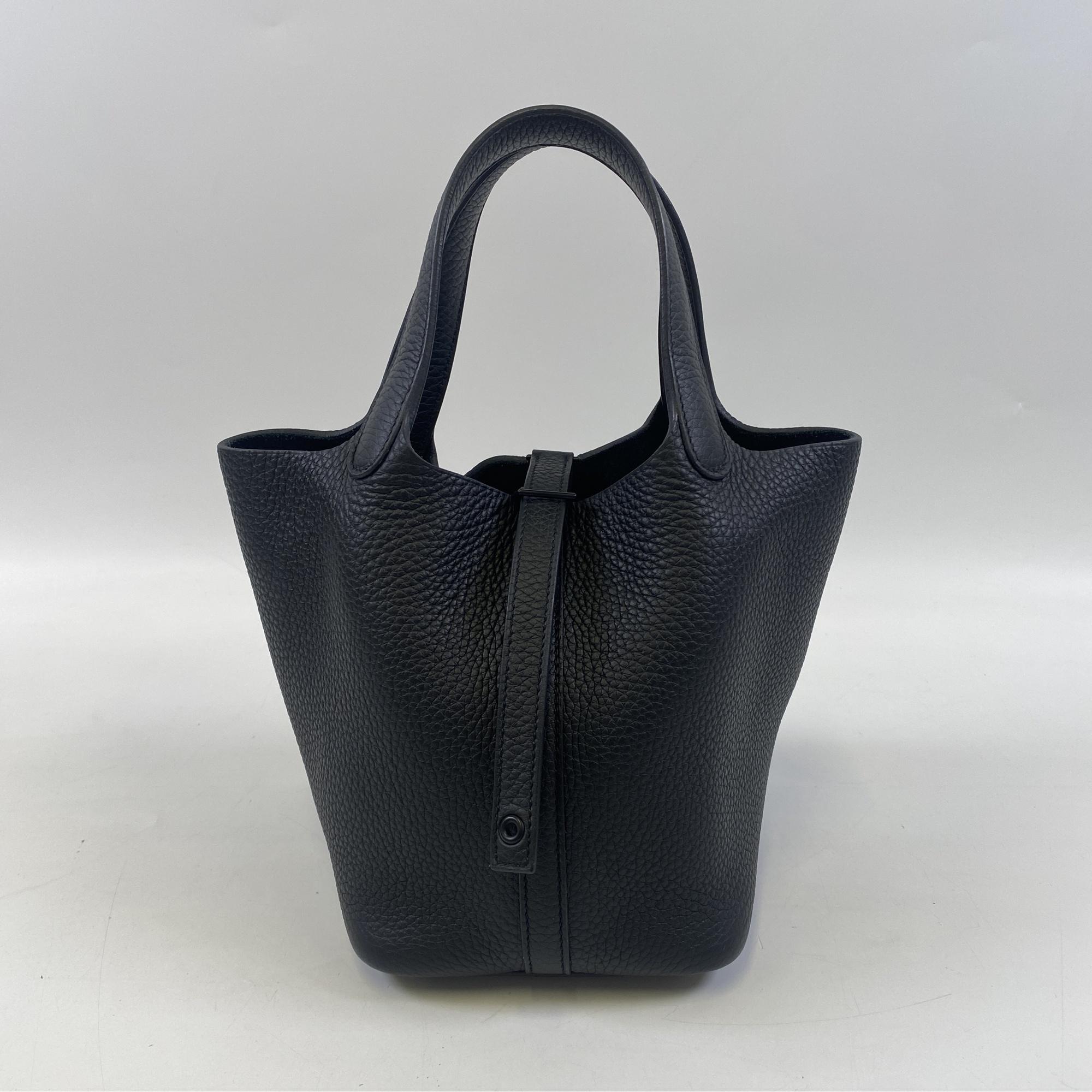 エルメス ピコタンロックPM モノクローム 黒 トリヨン BK金具 Z刻印 Bランク
