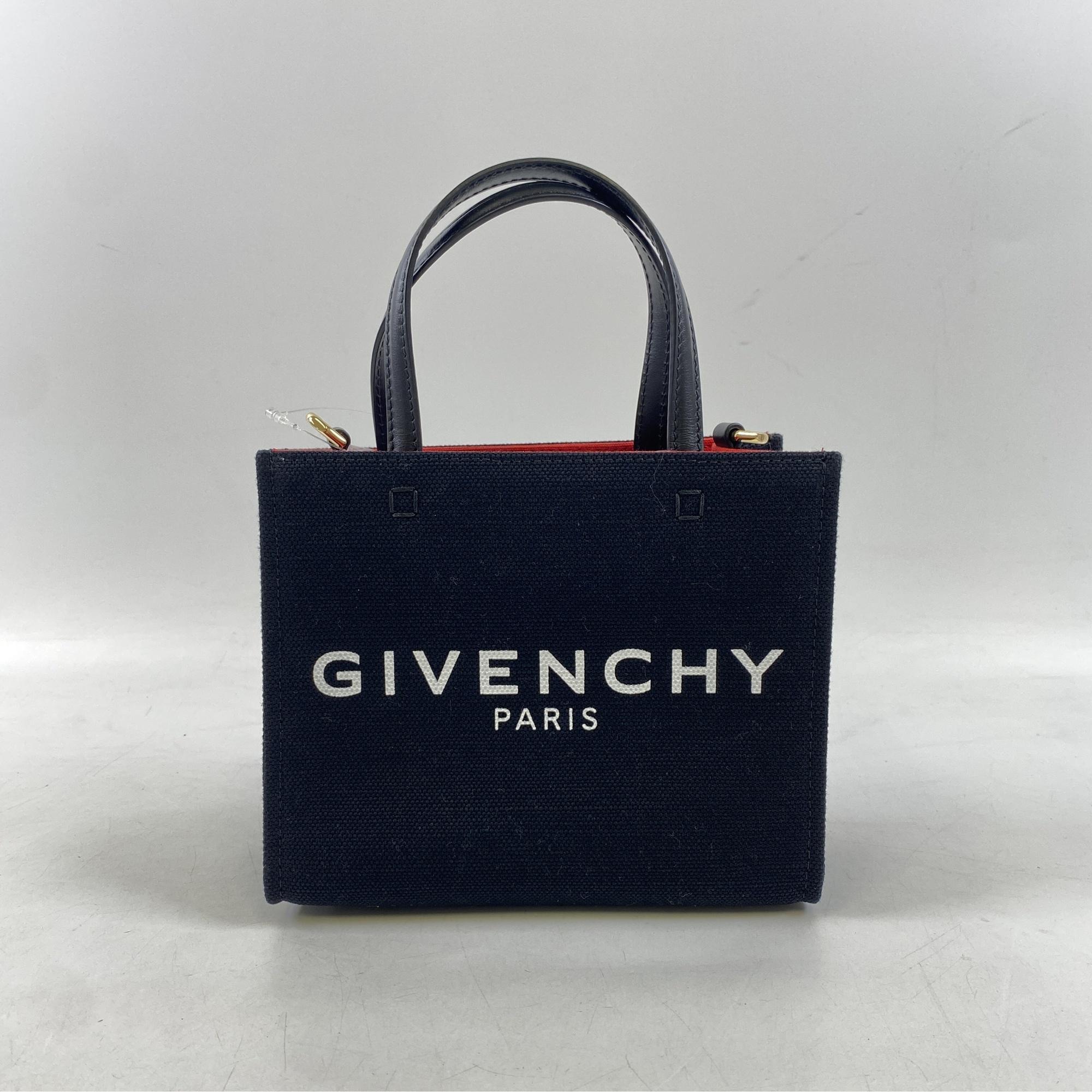 ジバンシィ Gトート 2WAYバッグ 黒 キャンバス Aランク