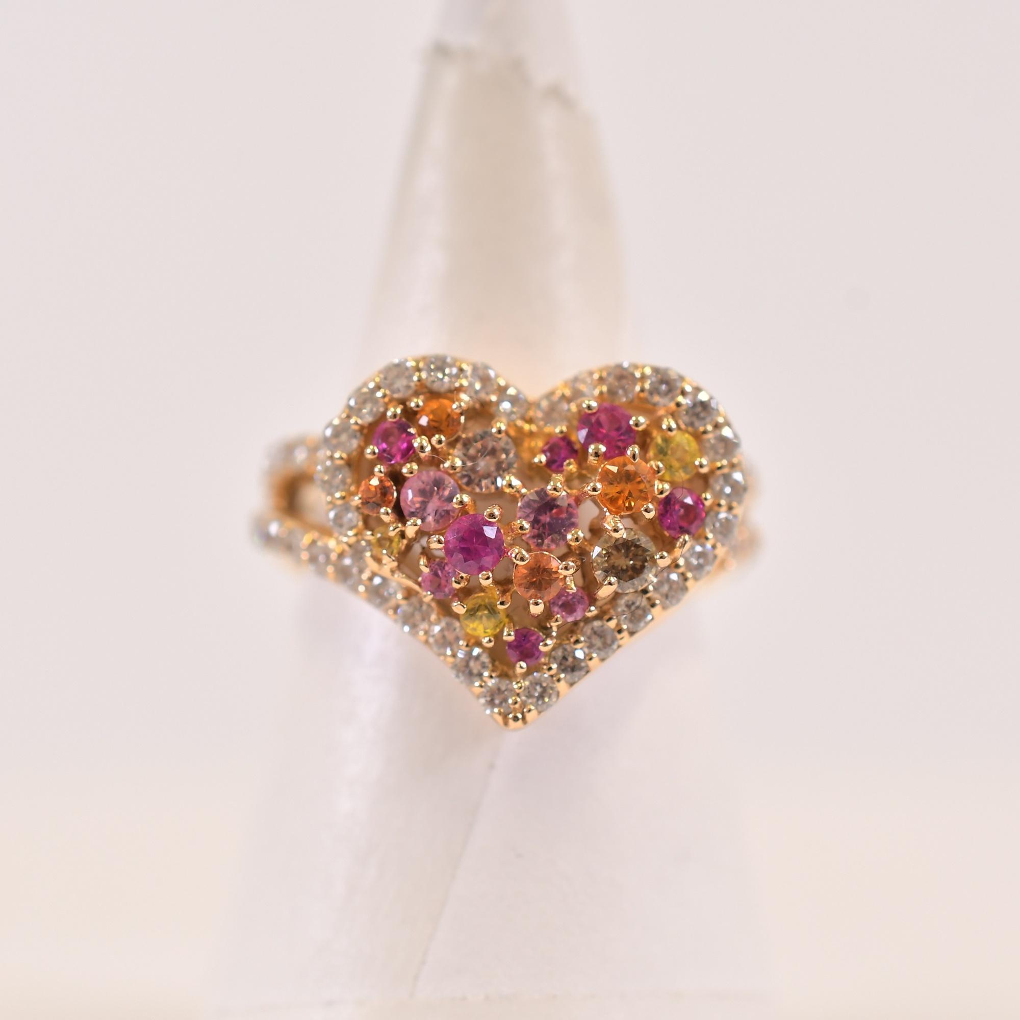 ポンテヴェキオ サファイヤ ルビー ダイヤリング D0.72ct R0.12ct S0 