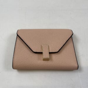 ヴァレクストラ イジィデ 二つ折り財布 ピンク レザー