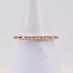 ポンテヴェキオ ルビー＆サファイアリング 0.07ct S0.28ct K18PG