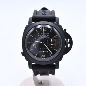 パネライ ルミノール1950 モノプルサンテ 8デイズ GMT チェラミカ 黒文字盤 CE×ラバー/手巻き PAM00317