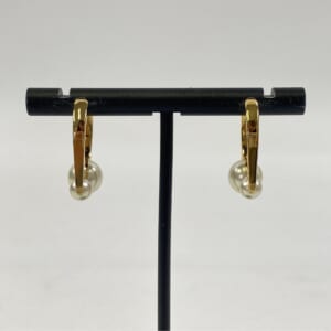 ディオール パール付きピアス GP ゴールド