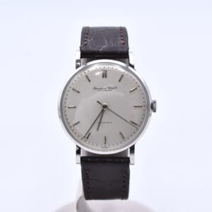 IWC インタナショナルウォッチカンパニー シャウハウゼン ラウンド時計 シルバー文字盤 SS×社外革/AT