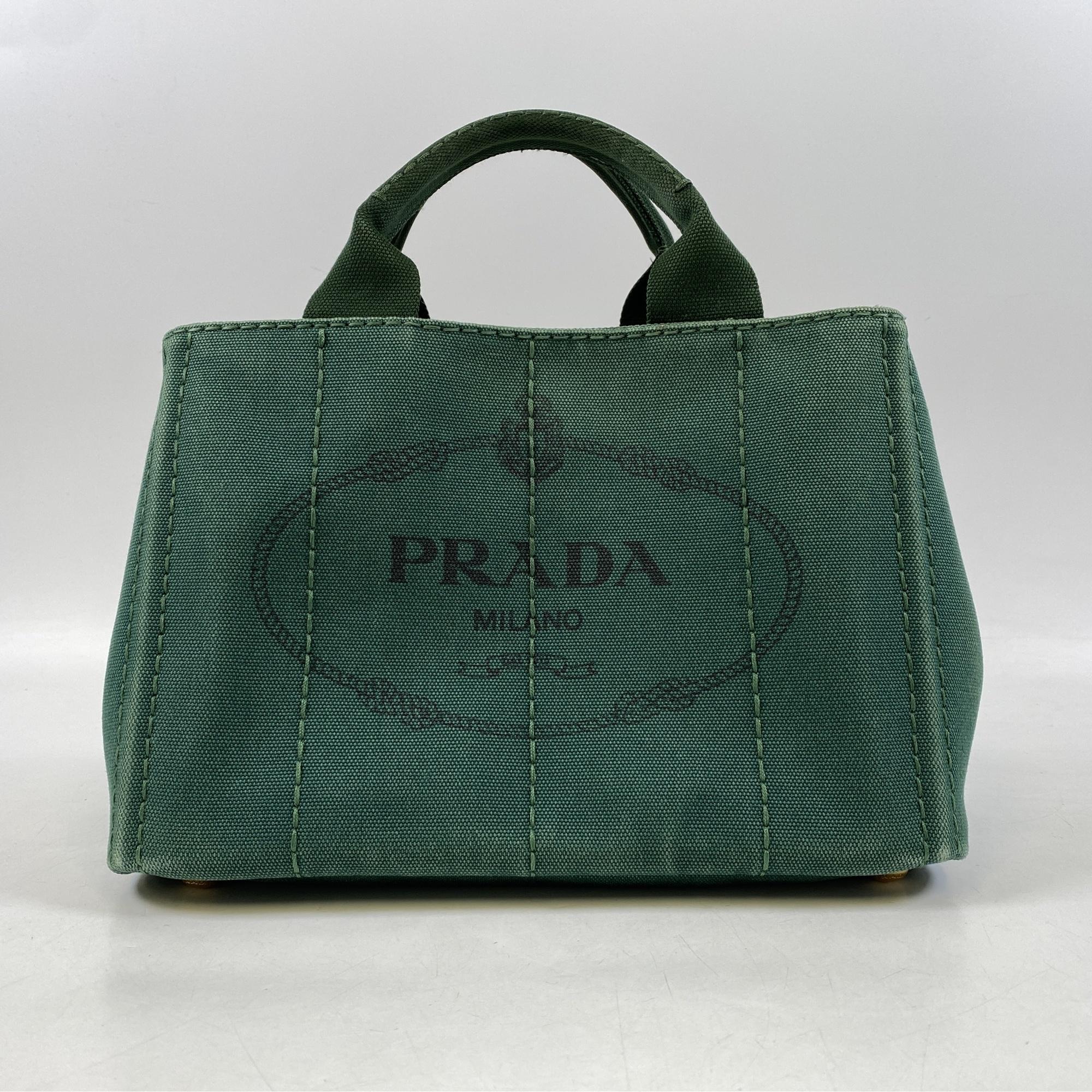 PRADA プラダ カナパ キャンバス ハンドバッグ グリーン プラダ カナパミニ ハンドバッグ グリーン キャンバス B2439G 買取実績
