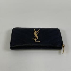 サンローラン カサンドラ 長財布 黒 レザー