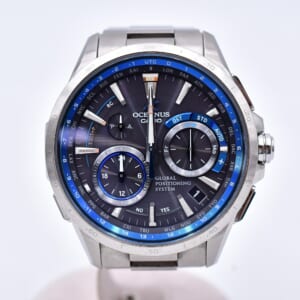 カシオ オシアナス ネイビー文字盤 Ti×QZ 0CG-G1000-1AJF