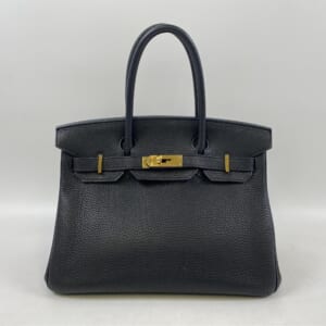 エルメス バーキン30 トゴ ブラック □P刻印 ゴールド金具