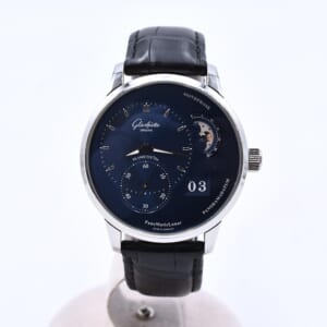 グラスヒュッテ オリジナル パノマティック ルナ 青文字盤 SS×革/AT 1-90-02-46-32-70 買取実績【買取日：2026年5月23日】