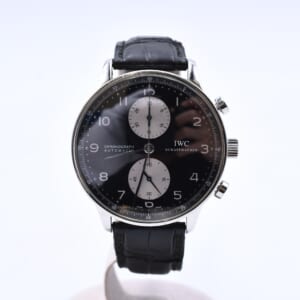IWC ポルトギーゼ 黒文字盤 SS×革/AT IW371404