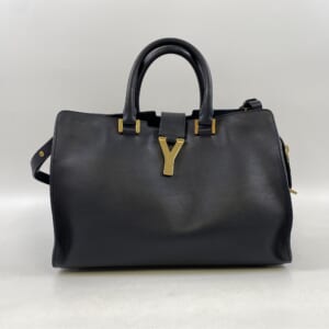 サンローラン プチカバス Yライン フューシャ ブラック レザー 311210