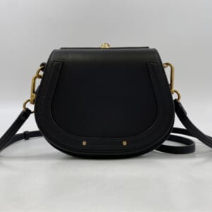 クロエ ナイル ブレスレット バッグ ハンドバッグ ブラック レザー