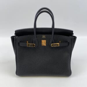 エルメス バーキン25 黒 トゴ PG金具 Y刻印