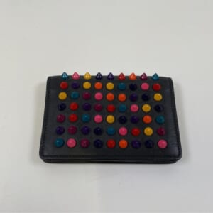 クリスチャンルブタン パネトーネ マルチカラー×ブラック レザー×スタッズ