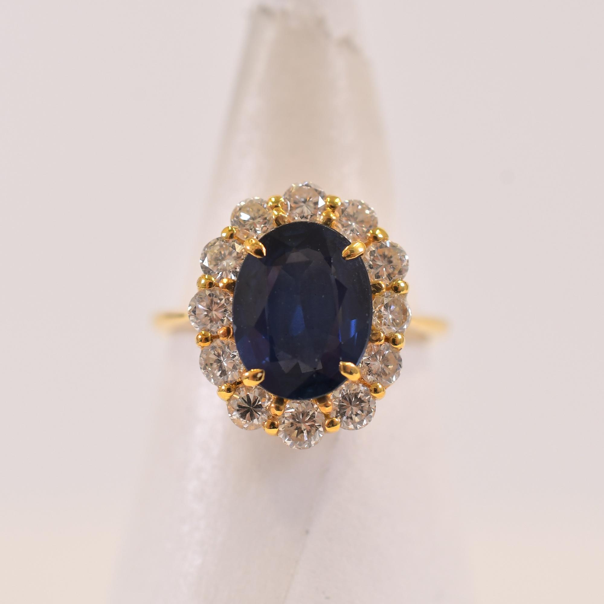 ポンテヴェキオ サファイヤダイヤリング K18 S1.91ct D0.80ct 買取実績