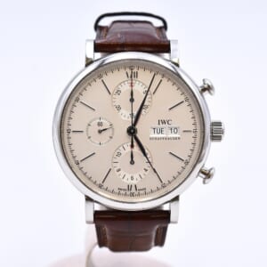 IWC ポートフィノ クロノグラフ シルバー文字盤 SSx革ベルト/AT IW391007