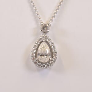 グラフ コンステレーション ダイヤネックレス K18WG 0.46ct