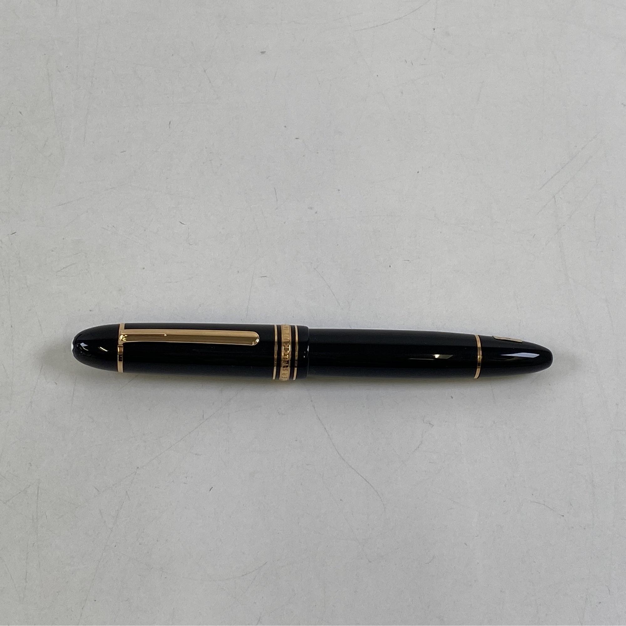 モンブラン マイスターシュテュック 万年筆 黒 ペン先K18 買取実績