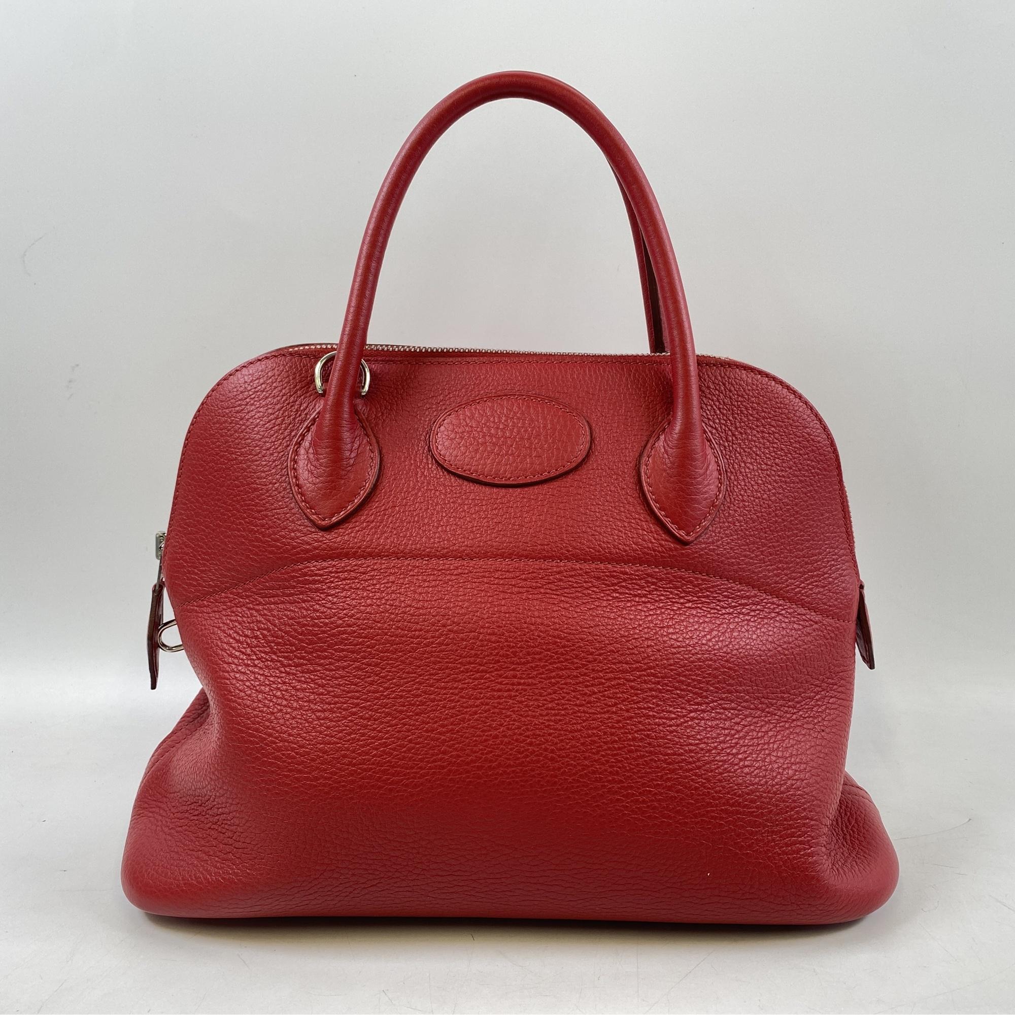 エルメス ボリード31 トリヨンクレマンス レッド SV金具 □O刻印 買取 