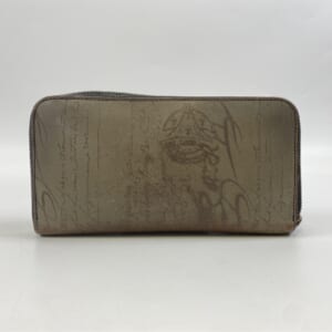ベルルッティ カリグラフィ ラウンドファスナー 長財布 ブラウン