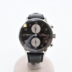 IWC ポルトギーゼ 黒文字盤 SS×革/AT IW371404