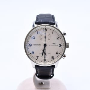 IWC ポルトギーゼ クロノグラフ SS×革/AT 白文字盤 IW371446