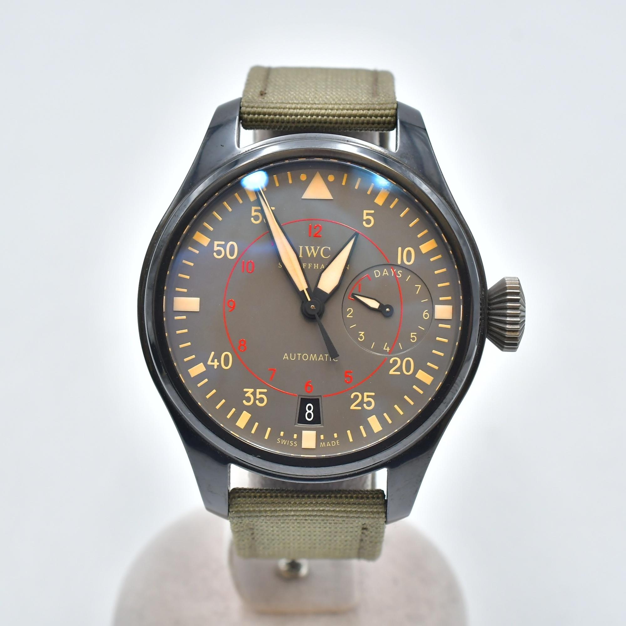 IWC ビッグパイロットウォッチ トップガンミラマー グレー文字盤 Ti×革/AT Aランク
