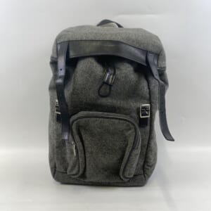 サンローラン バックパック グレー ウール 342609