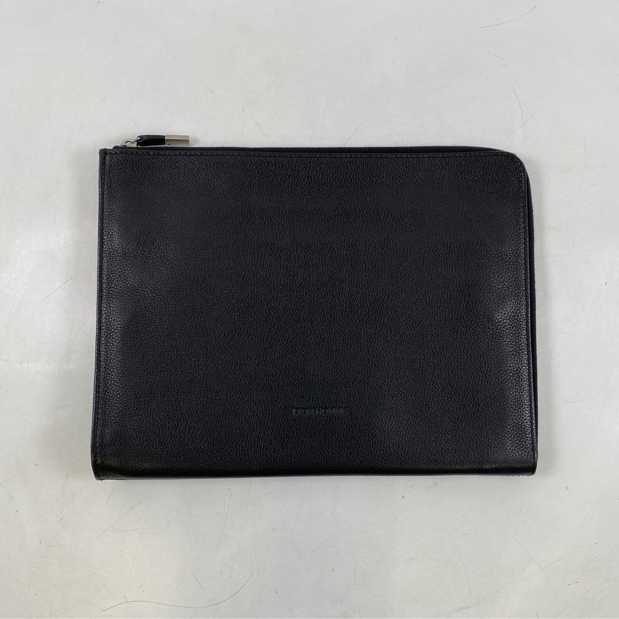 【新品級】 クリスチャンディオール クラッチバッグ ブラック レザー ディオール Dior Homme クラッチバッグ 黒 レザー 買取実績【買取日