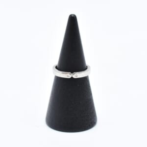 エルメス エヴァ―ケリー ダイヤリング Pt950 0.01ct