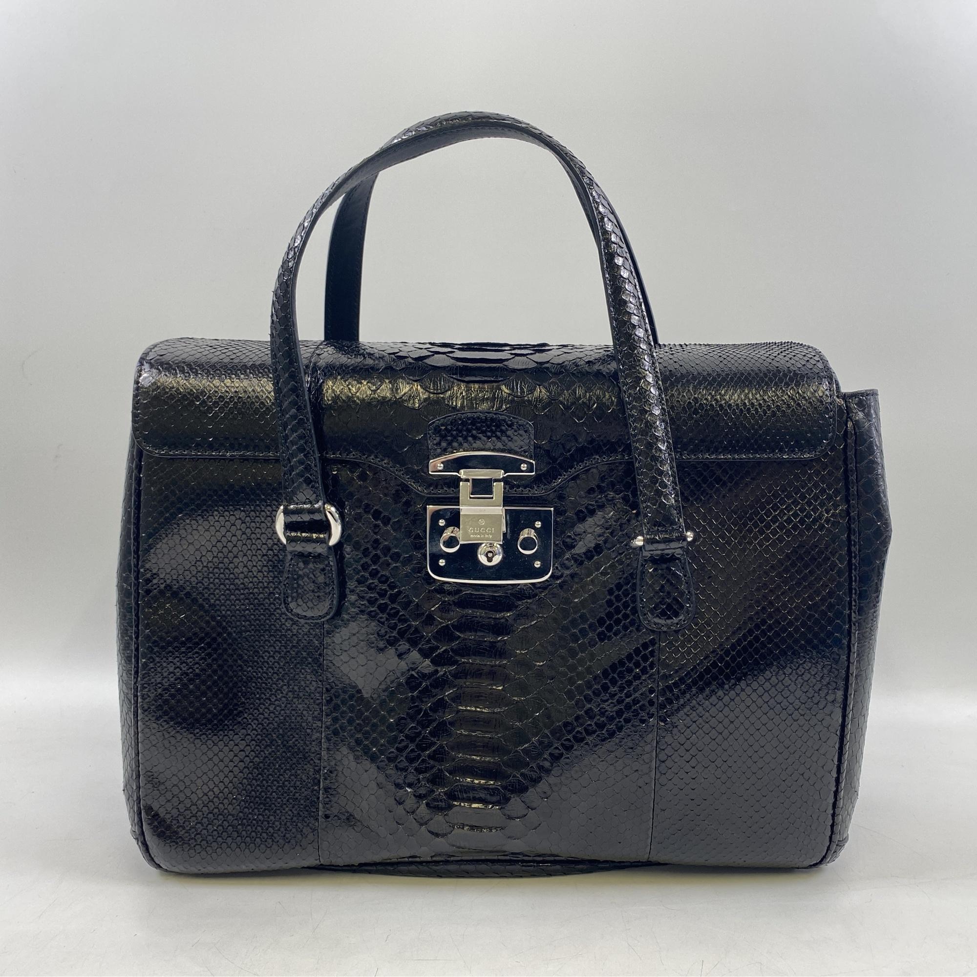 グッチ レディロック ビジネスバック パイソン 黒 331826 買取実績
