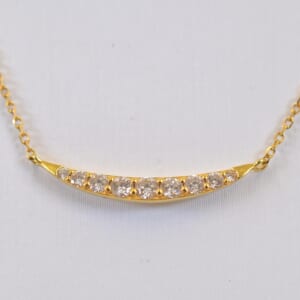ポンテヴェキオ ダイヤネックレス K18 YG 0.22ct