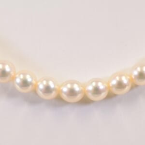 ミキモト パールネックレス K18WG 5.0～5.5mm