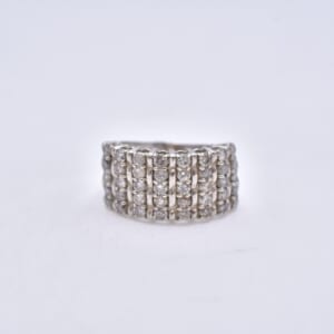 pt900 メレダイヤリング 1.00ct