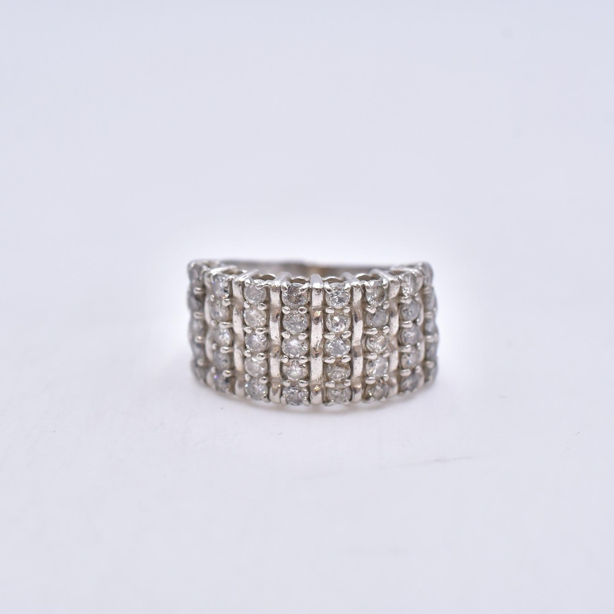 pt900 メレダイヤリング 1.00ct Bランク