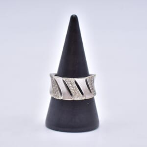K18WG メレダイヤリング 0.46ct