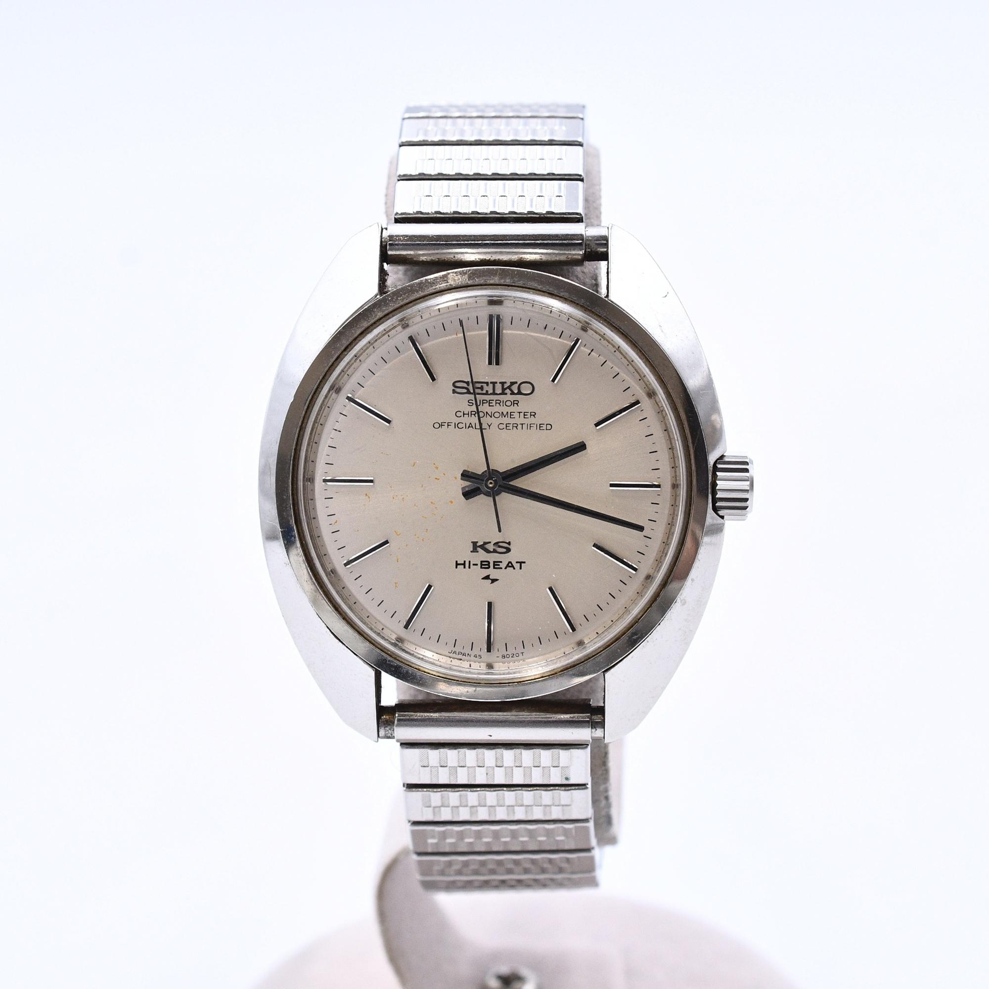 SEIKO SUPER 手巻き時計 シルバー稼動品 セイコー 手巻き時計 シルバー文字盤 SS/手巻き 45-8010 買取実績