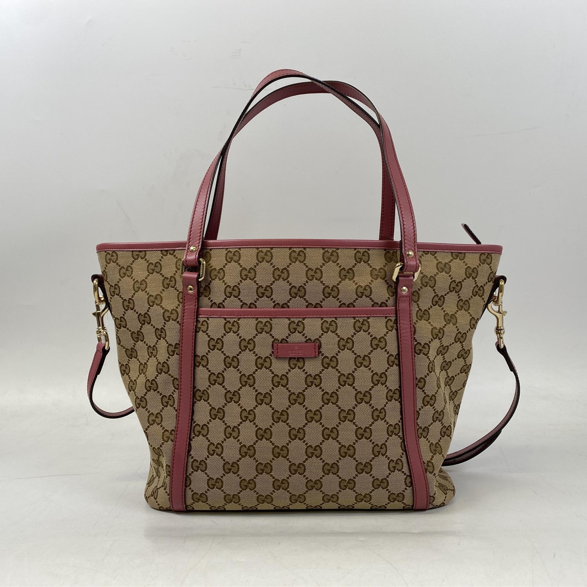 グッチ GGキャンバス トートバック ピンク×ベージュ 388929 買取実績
