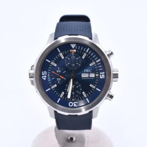 IWC アクアタイマー クロノグラフ エクスペディション・ジャック＝イヴ・クストー 青文字盤 SS×ラバー/AT IW376806