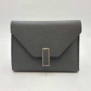 ヴァレクストラ イジィデ 二つ折り財布 グレー レザー