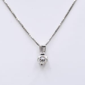 ダイヤネックレス Pt850/Pt900 0.50ct