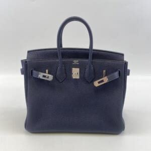 エルメス バーキン25 ブルーニュイ トゴ SV金具 Y刻印