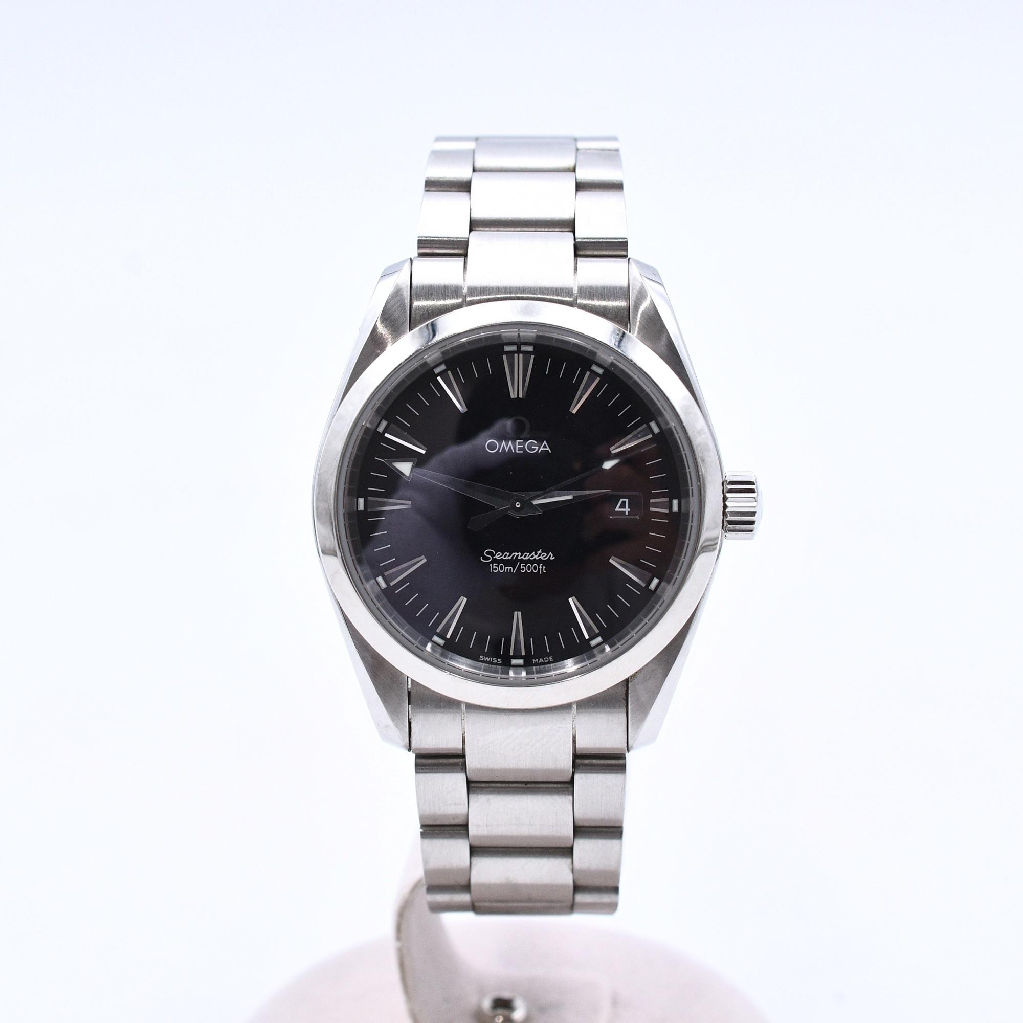 オメガ シーマスター アクアテラ 黒文字盤 SS/AT 2518.50.00 買取実績