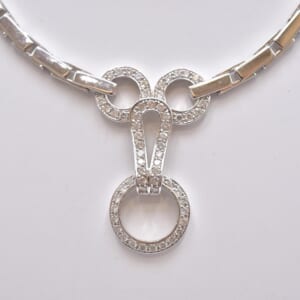 メレダイヤネックレス WG D1.15ct