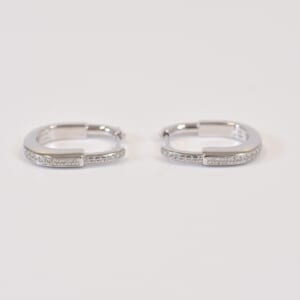 ティファニー ロック ダイヤピアス スモール K18WG 0.09ct