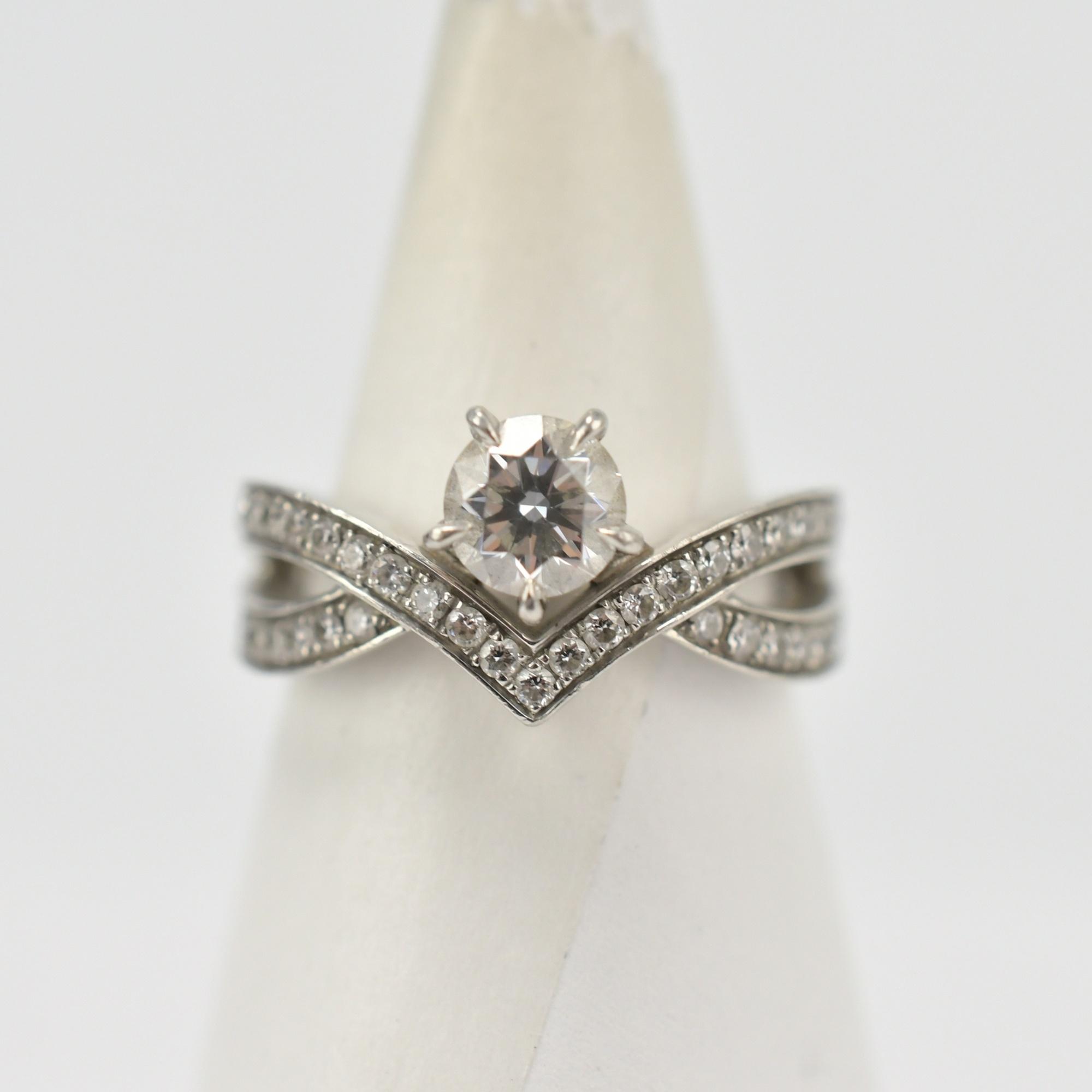 ショーメ ジョゼフィーヌ ダイヤリング Pt950 0.52ct ＃7 買取実績 